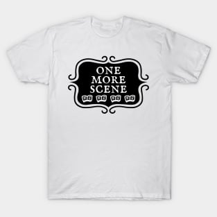 One More Scene - Bookish Reading and Writing Typography T-Shirt